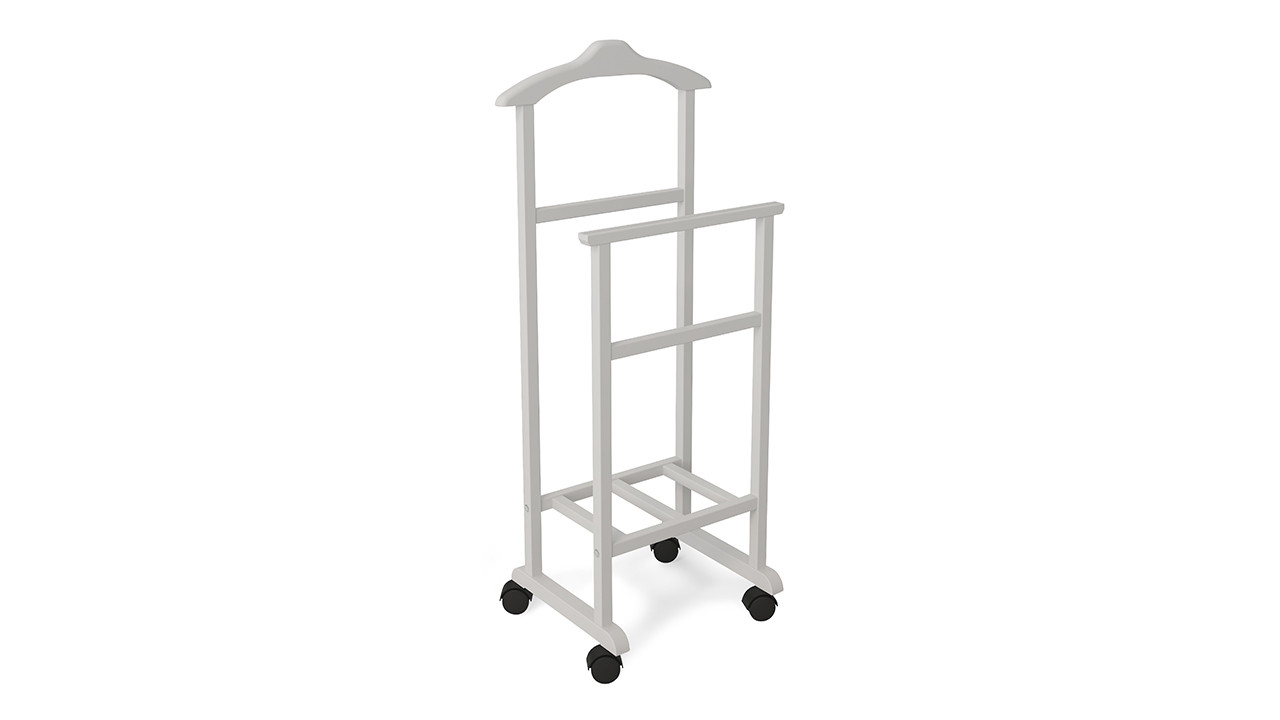 Вешалка Напольная Белая Матовая (Ш-460 мм x В-1060 мм x Г-340 мм)